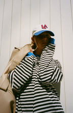 Women Spring Striped Crewneck Sweater