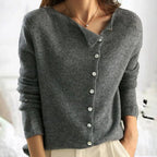 Women’s Lightweight Stretch Sweater with Buttons