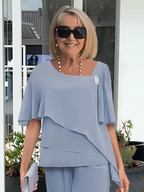 Women's Two Piece Elegant Pants Set
