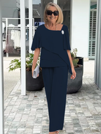 Women's Two Piece Elegant Pants Set