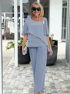 Women's Two Piece Elegant Pants Set