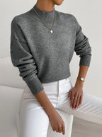 Women’s Spring Comfortable Mock Neck Sweater