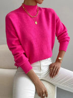 Women’s Spring Comfortable Mock Neck Sweater
