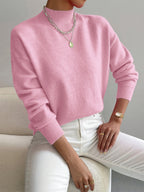 Women’s Spring Comfortable Mock Neck Sweater