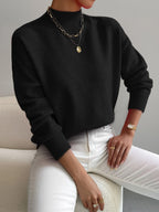 Women’s Spring Comfortable Mock Neck Sweater